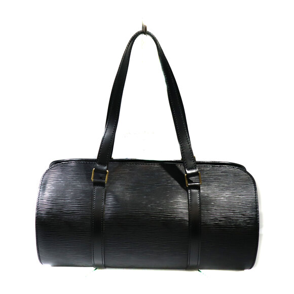 Louis Vuitton Soufflot Black Epi Cylindrical Pouch Handbag - Picture 4 of 9